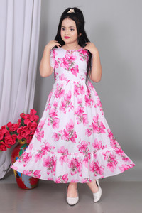 SHREESHYAMDARBAR Indi Girls Midi/Knee Length Casual Dress