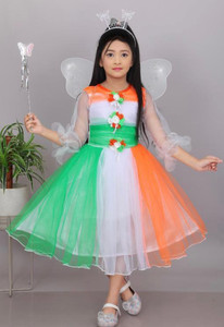 STAJMINADRESSES Girls Midi/Knee Length Party Dress