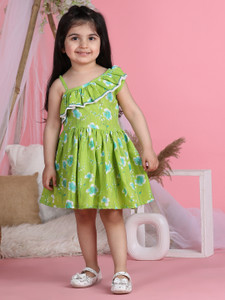 CUTIEKINS Girls Above Knee Casual Dress