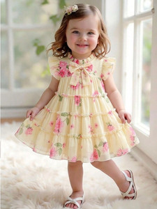 PURNKAMAAY TRENDZ Girls Midi/Knee Length Party Dress