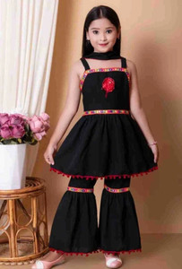 ayanfashion Girls Above Knee Festive/Wedding Dress