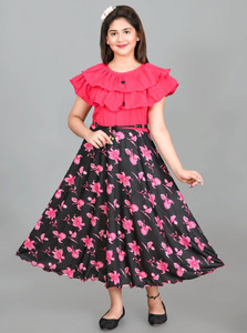 SFC FASHION Girls Calf Length Casual Dress