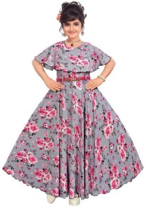 Laraib Fashion Girls Maxi/Full Length Casual Dress