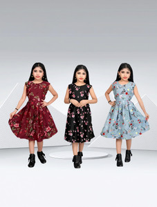 wwo Indi Girls Below Knee Casual Dress