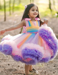 ANSUDRESSES Baby Girls Midi/Knee Length Party Dress