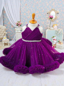 Maqorama Fashion Girls Midi/Knee Length Festive/Wedding Dress