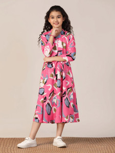 Fashion Dream Girls Calf Length Casual Dress