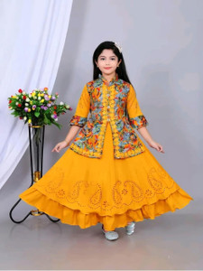 STYLE FAST Indi Girls Maxi/Full Length Festive/Wedding Dress