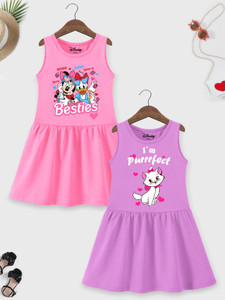 DISNEY BY MISS & CHIEF Indi Girls Midi/Knee Length Casual Dress