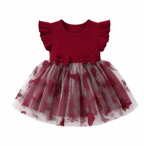 BALAKAM Indi Girls Midi/Knee Length Party Dress