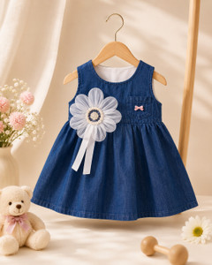 Shyamcollections Baby Girls Midi/Knee Length Party Dress