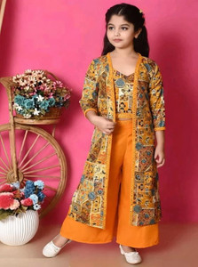 Riswa Girls Calf Length Party Dress