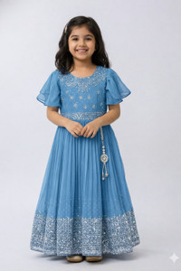 UNIQUEZONE Girls Maxi/Full Length Festive/Wedding Dress
