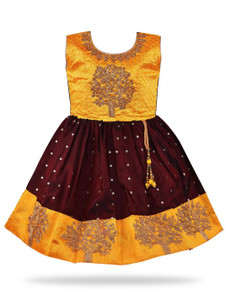 Wishkaro Baby Girls Midi/Knee Length Party Dress