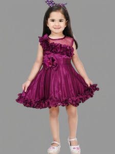 Prime clothing Girls Midi/Knee Length Festive/Wedding Dress