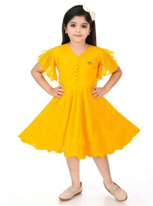 SHB COLLECTION Indi Girls Midi/Knee Length Casual Dress