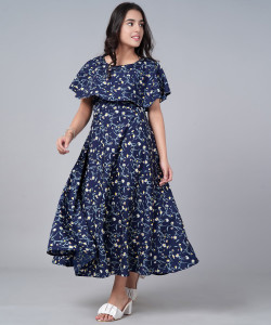 Aarya Designer Girls Maxi/Full Length Party Dress