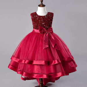 Gen Alfa Girls Midi/Knee Length Party Dress