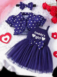 NB Fashions Baby Girls Above Knee Party Dress