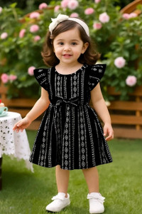 SADAB FASHION Indi Baby Girls Below Knee Casual Dress