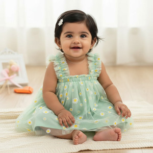 ROPROO Baby Girls Above Knee Party Dress