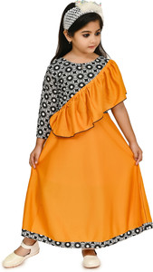 CHANDRIKA LIFESTYLE Girls Maxi/Full Length Party Dress