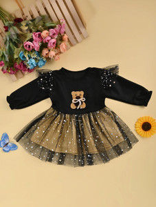 SANDBFASHION Baby Girls Below Knee Festive/Wedding Dress