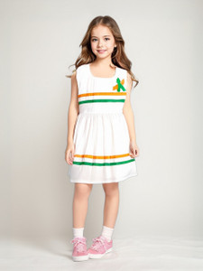 Ruyam Girls Midi/Knee Length Casual Dress