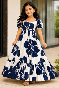 nidhikishan Girls Maxi/Full Length Festive/Wedding Dress