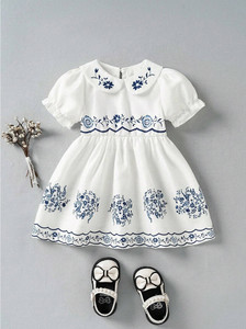 HALDER AND SONS Baby Girls Midi/Knee Length Party Dress