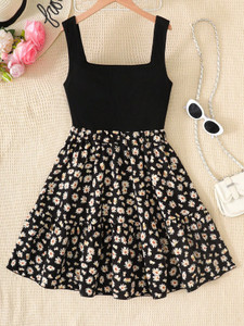 Miss & Chief Girls Midi/Knee Length Casual Dress