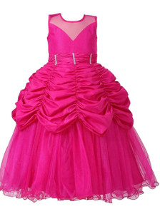 Naz Mannat fashion Girls Maxi/Full Length Festive/Wedding Dress