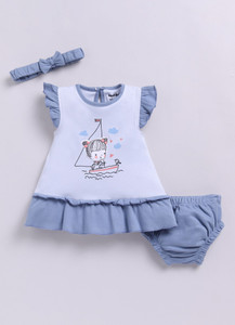 Smart Baby Indi Baby Girls Midi/Knee Length Casual Dress