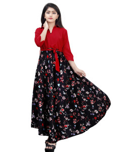 Aarya Designer Girls Maxi/Full Length Party Dress