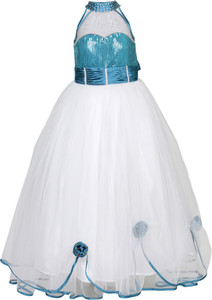 NAAZ FASHION Girls Maxi/Full Length Festive/Wedding Dress