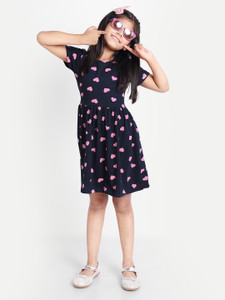 Miss & Chief Girls Midi/Knee Length Casual Dress