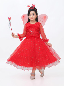 Zenat Girls Below Knee Party Dress