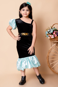 SPAMitude Indi Girls Below Knee Party Dress