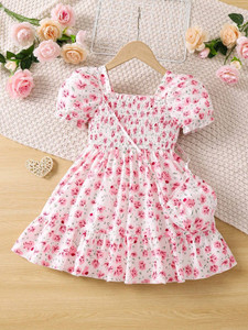Ethit Indi Girls Midi/Knee Length Casual Dress