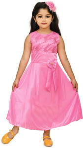 CHANDRIKA LIFESTYLE Girls Maxi/Full Length Party Dress