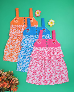 SKRAFATGARMENTS Girls Midi/Knee Length Party Dress