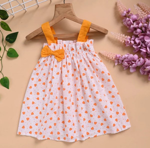 Elegant Attire Baby Girls Midi/Knee Length Casual Dress