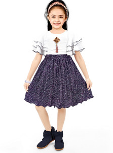 NAIVETY Girls Midi/Knee Length Party Dress