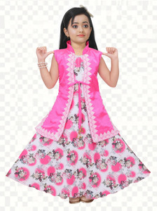 UNICKFASHION Indi Girls Maxi/Full Length Festive/Wedding Dress