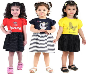 Cute N Tight Indi Baby Girls Midi/Knee Length Casual Dress