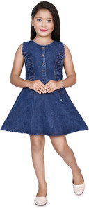 JY TRADERS Girls Above Knee Casual Dress