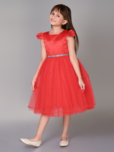 Toy Balloon Kids Girls Midi/Knee Length Party Dress