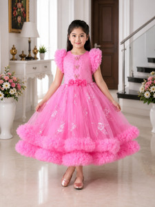 IRFANTEXTILE Baby Girls Maxi/Full Length Party Dress