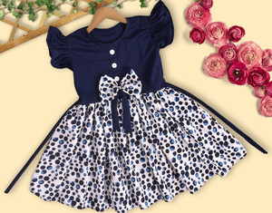 ER LIFE STYLE Baby Girls Midi/Knee Length Casual Dress