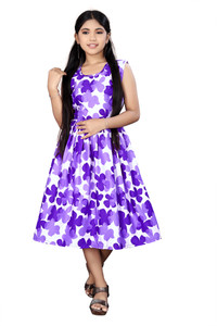 LUCY Girls Below Knee Casual Dress